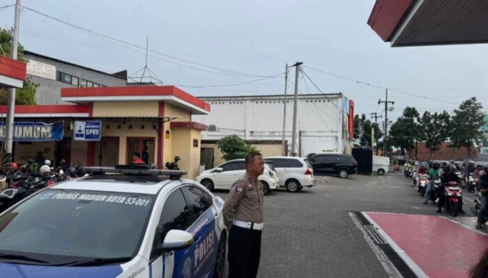 Isu Harga BBM Naik, Polres Madiun Kota Sidak SPBU