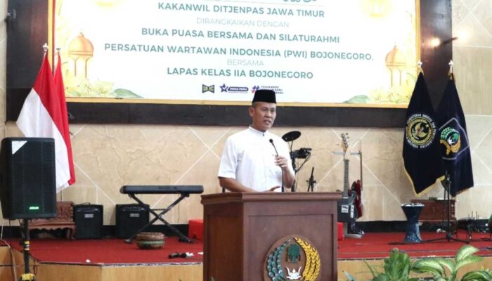 Safari Ramadan Kakanwil Ditjenpas Jatim, Pererat Silaturahmi Lapas Bojonegoro dan PWI