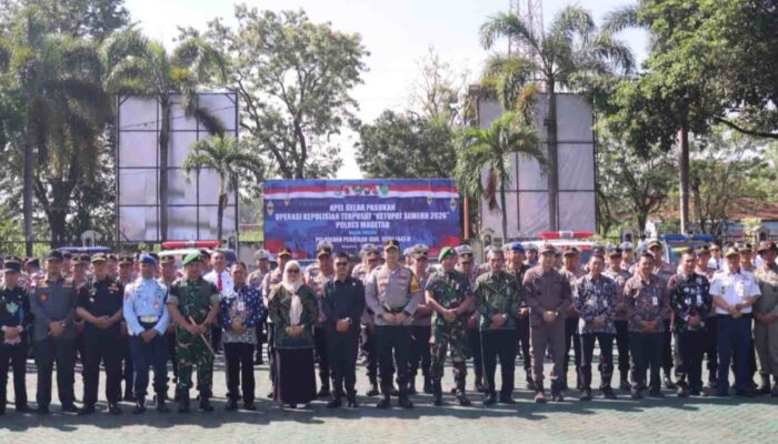 Apel Gelar Pasukan Ops Ketupat Semeru 2026, Polres Magetan Siapkan 7 Pospam