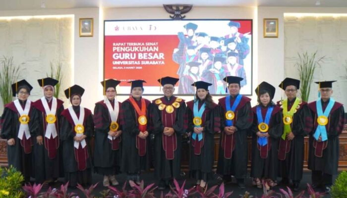 Tambah 10 Profesor, Ubaya Genapkan 36 Guru Besar Aktif