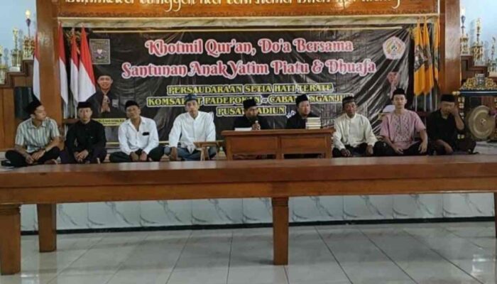 Komisariat Padepokan PSHT, Cabang Nganjuk, Pusat Madiun, Adakan Giat Khotmil Qur’an dan Doa Bersama