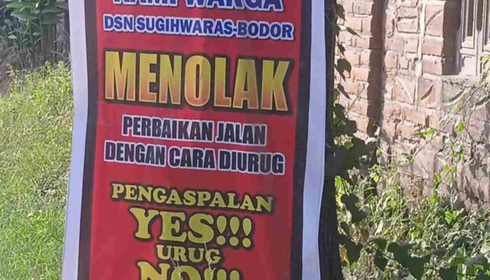 Warga Tolak Perbaikan Jalan di Urug, Warga Meminta Perbaikan Jalan di Aspal dan Larang Dump Truck Tambang Melintas