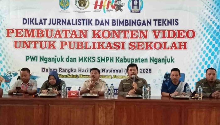 Tingkatkan Literasi Media, PWI Nganjuk Latih Guru Produksi Konten Video