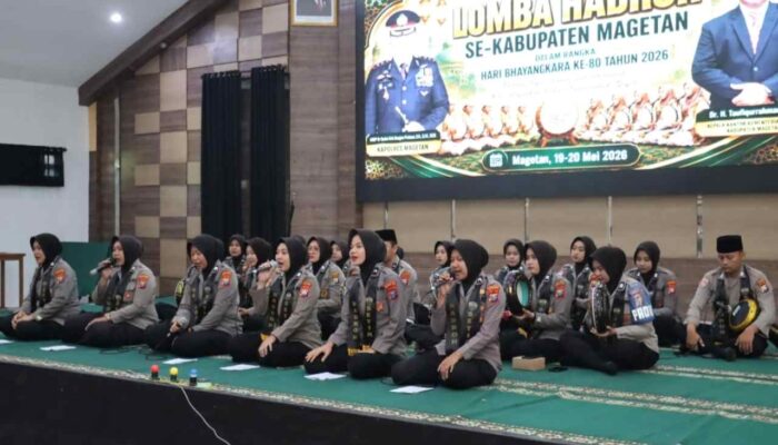 Semarak Hari Bhayangkara ke-80, Polres Magetan Gelar Lomba Hadrah se-Kabupaten
