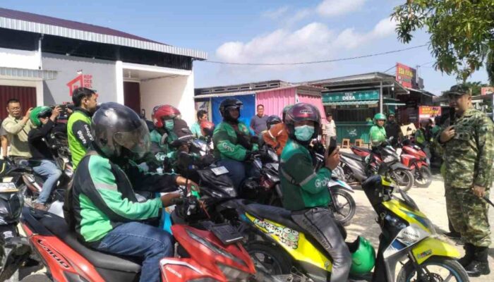 Temui Massa Ojol Saat Hendak Aksi Konvoi Peringati HBN, Dandim 0813 Bojonegoro Tekankan Ketertiban