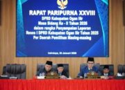 DPRD Ogan Ilir Gelar Rapat Paripurna XXVIII, Penyampaian Laporan Reses I