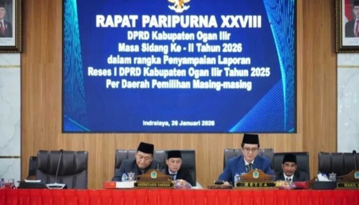 DPRD Ogan Ilir Gelar Rapat Paripurna XXVIII, Penyampaian Laporan Reses I