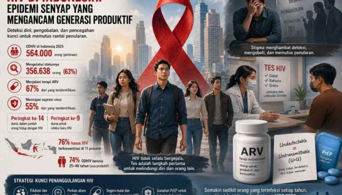 Silent Epidemic HIV di Indonesia, Ancaman Nyata Bagi Kesehatan dan Ekonomi
