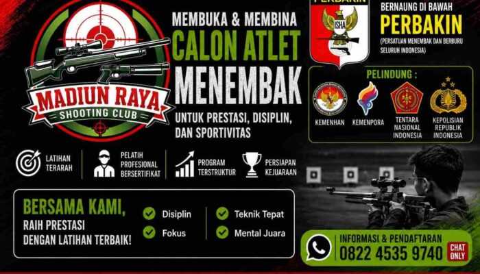 Madiun Raya Shooting Club Buka Pembinaan Atlet Menembak Berprestasi