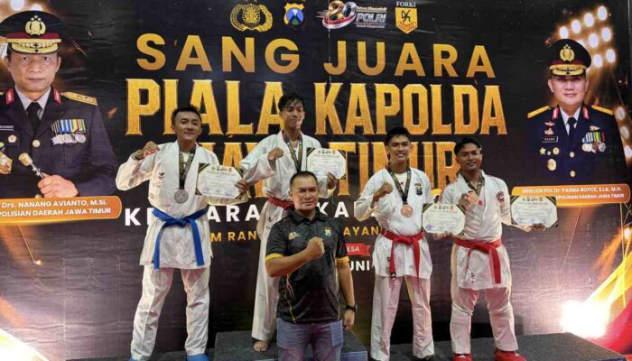 Tim Karate Polres Tanjung Perak Borong 18 Medali di Kapolda Jatim Cup 2026
