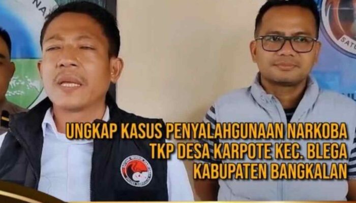 Kos-kosan di Blega Digerebek, Satresnarkoba Polres Bangkalan Bekuk Pengedar Sabu