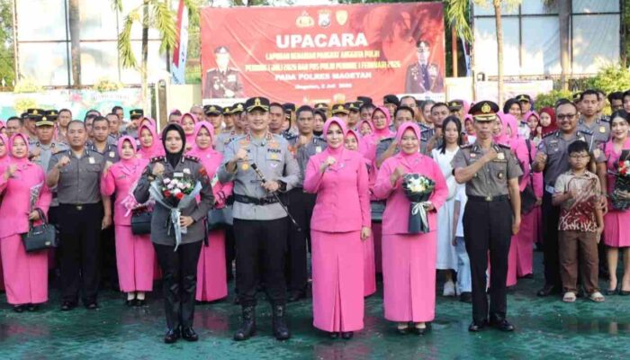 Kapolres Magetan Pimpin Korp Raport Kenaikan Pangkat 84 Anggota Polri dan 1 PNS