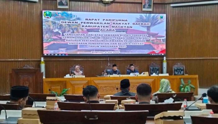 DPRD Magetan Bahas Raperda APBD 2025, Bupati Jawab Masukan 8 Fraksi
