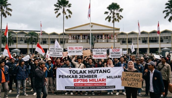Riuh Penolakan Rencana Hutang Pemkab Jember Rp786 Miliar