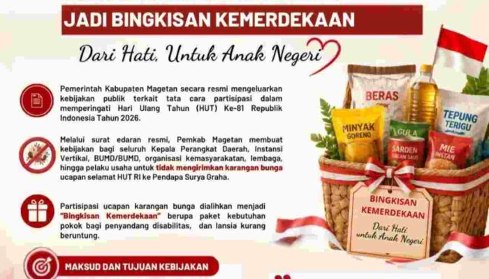 Karangan Bunga di HUT ke-81 RI Diganti Bingkisan Kemerdekaan
