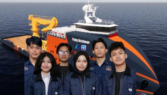 Kapal Hybrid Hidrogen ITS Tembus Juara 2 Kompetisi Desain Kapal Internasional
