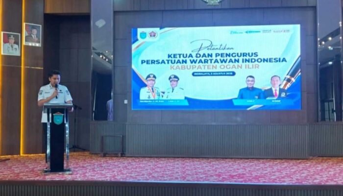 Bupati Ogan Ilir Kecewa Banyak Pejabat Tak Hadiri Pelantikan PWI