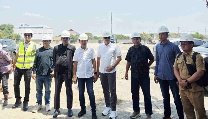Pantau Pemasangan Pancang Pasar Kota Bojonegoro, Komisi D DPRD Minta Jaga Mutu dan Tepat Waktu