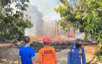 Kebakaran di Jalan Sarimulyo Bojonegoro: Rumah Kayu Ludes Jadi Arang