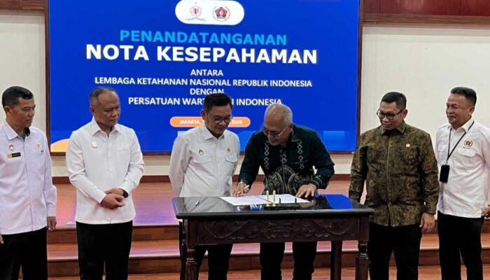 PWI Teken MoU dengan Lemhannas, Jaga Ketahanan Nasional